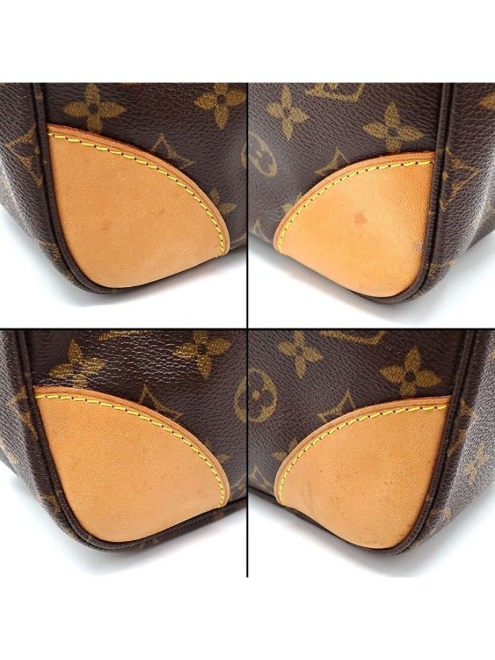 Louis Vuitton Shoulder Bag Boulogne Brown Monogram Canvas Vachetta Leather Gold - Picture 8 of 12